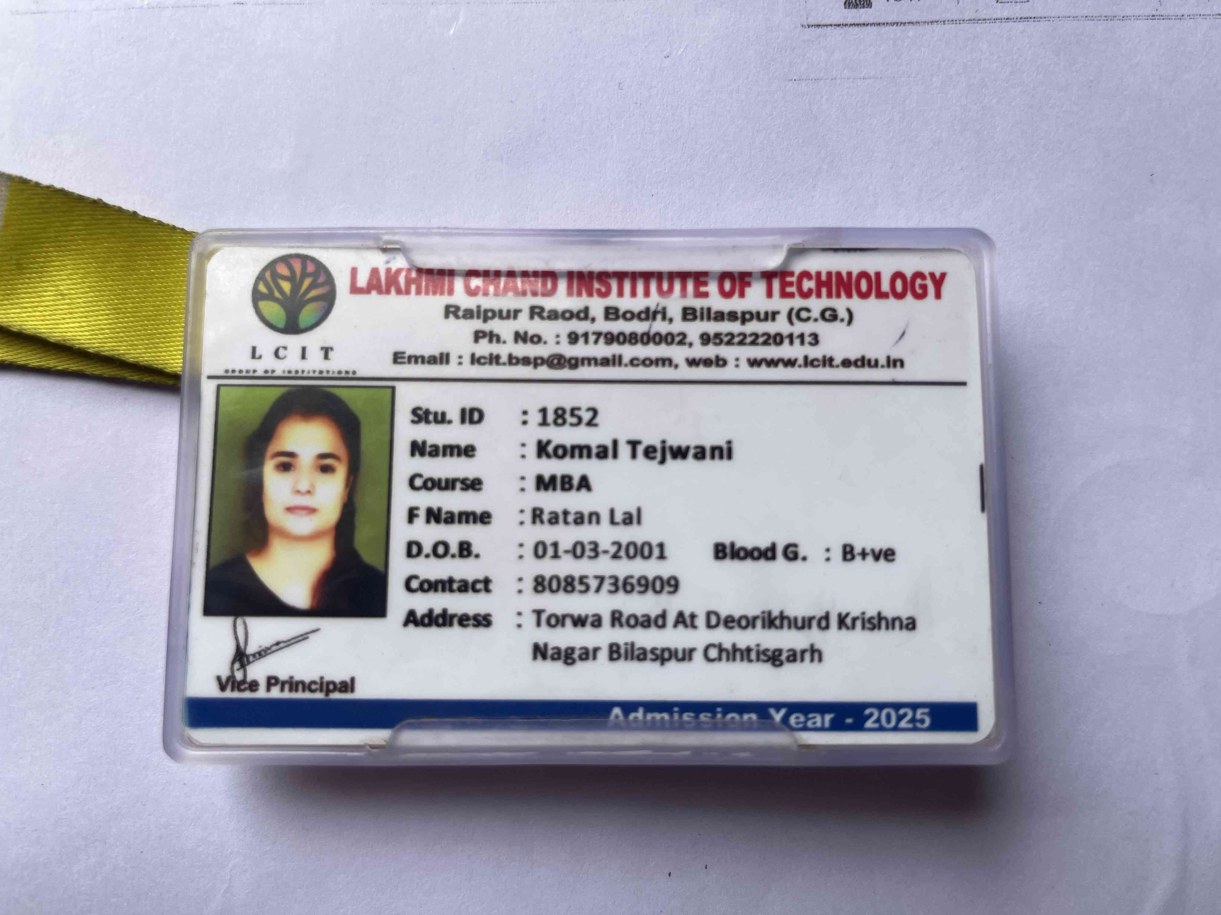 College ID