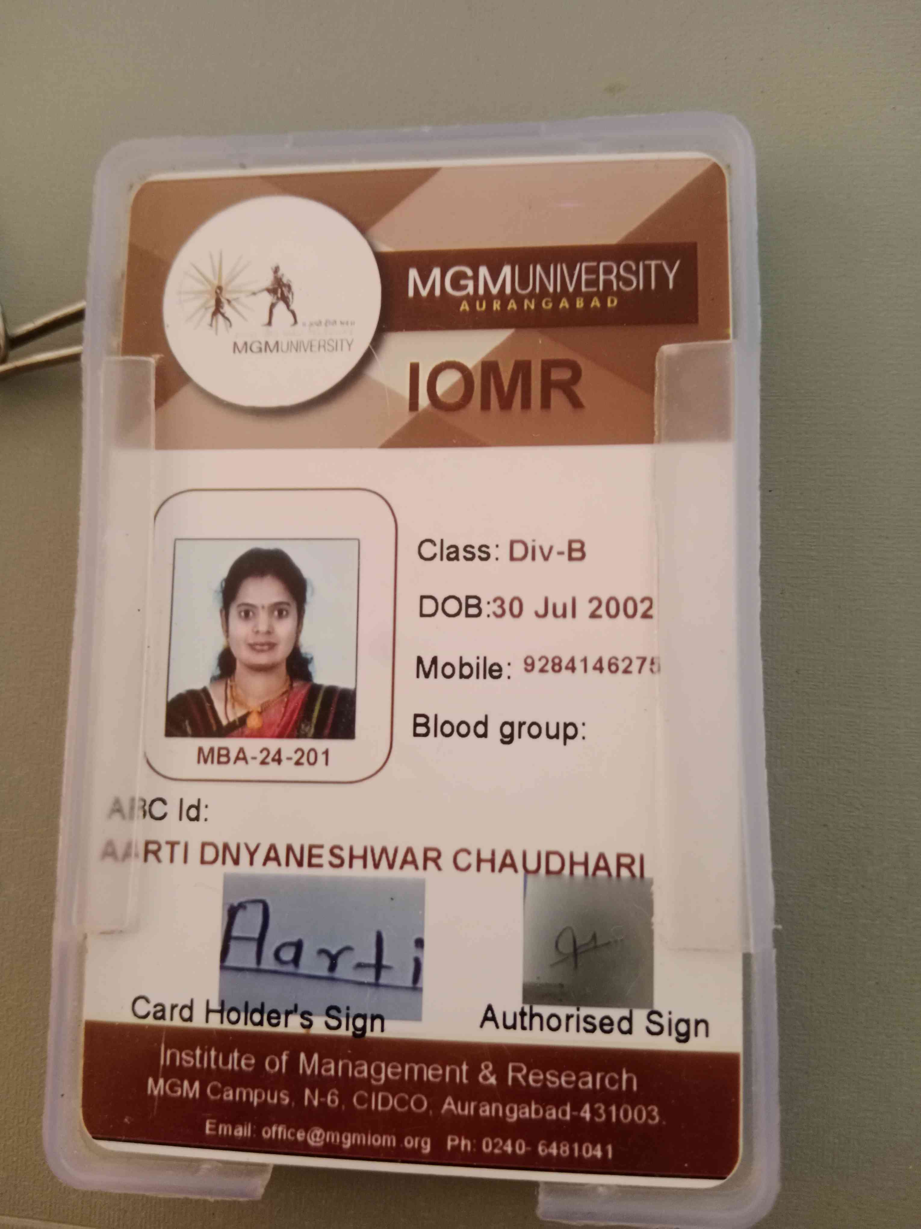 College ID