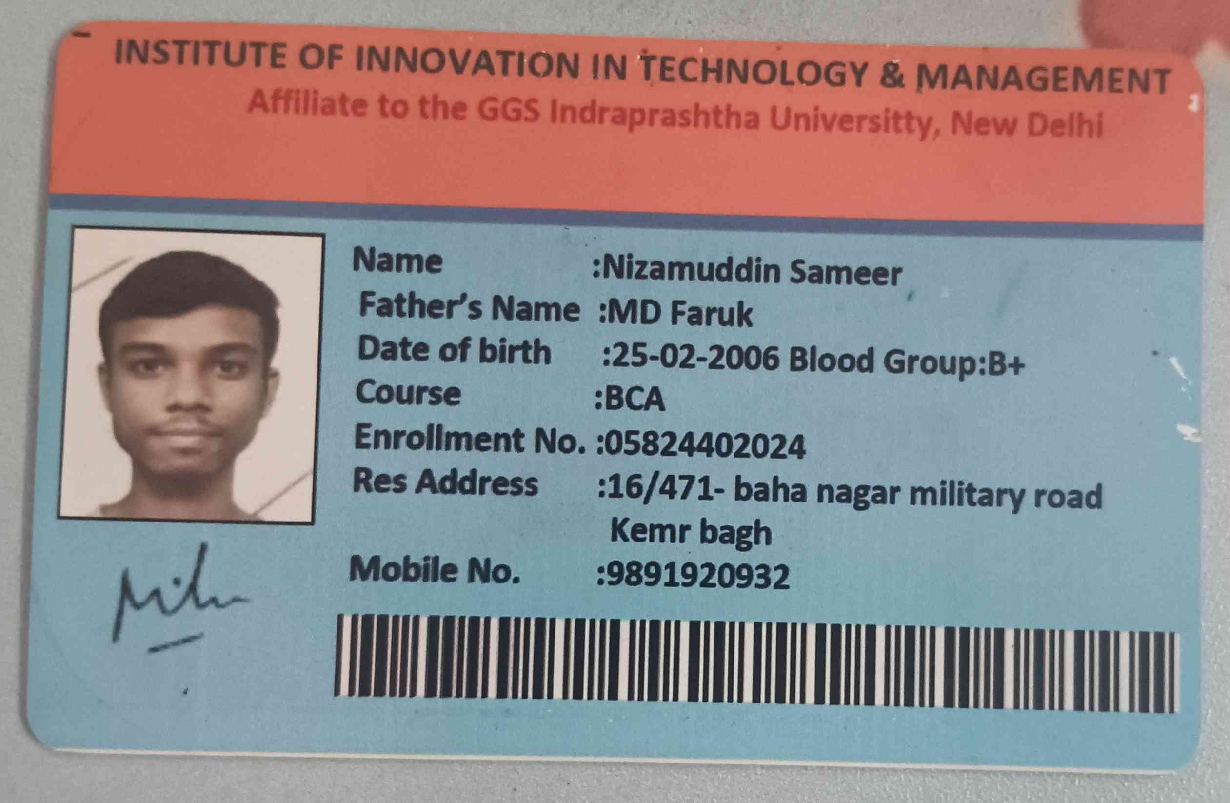 College ID