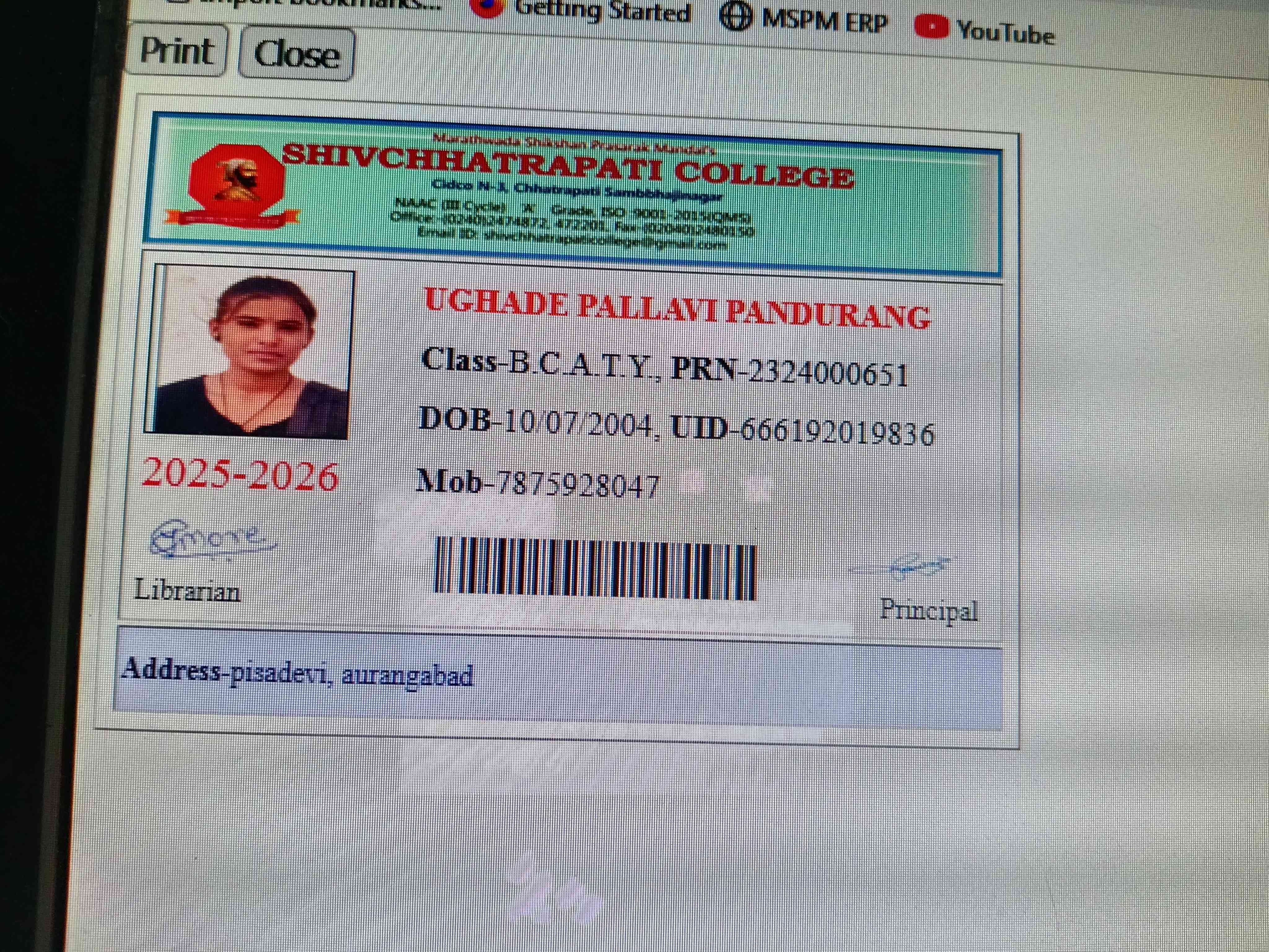 College ID