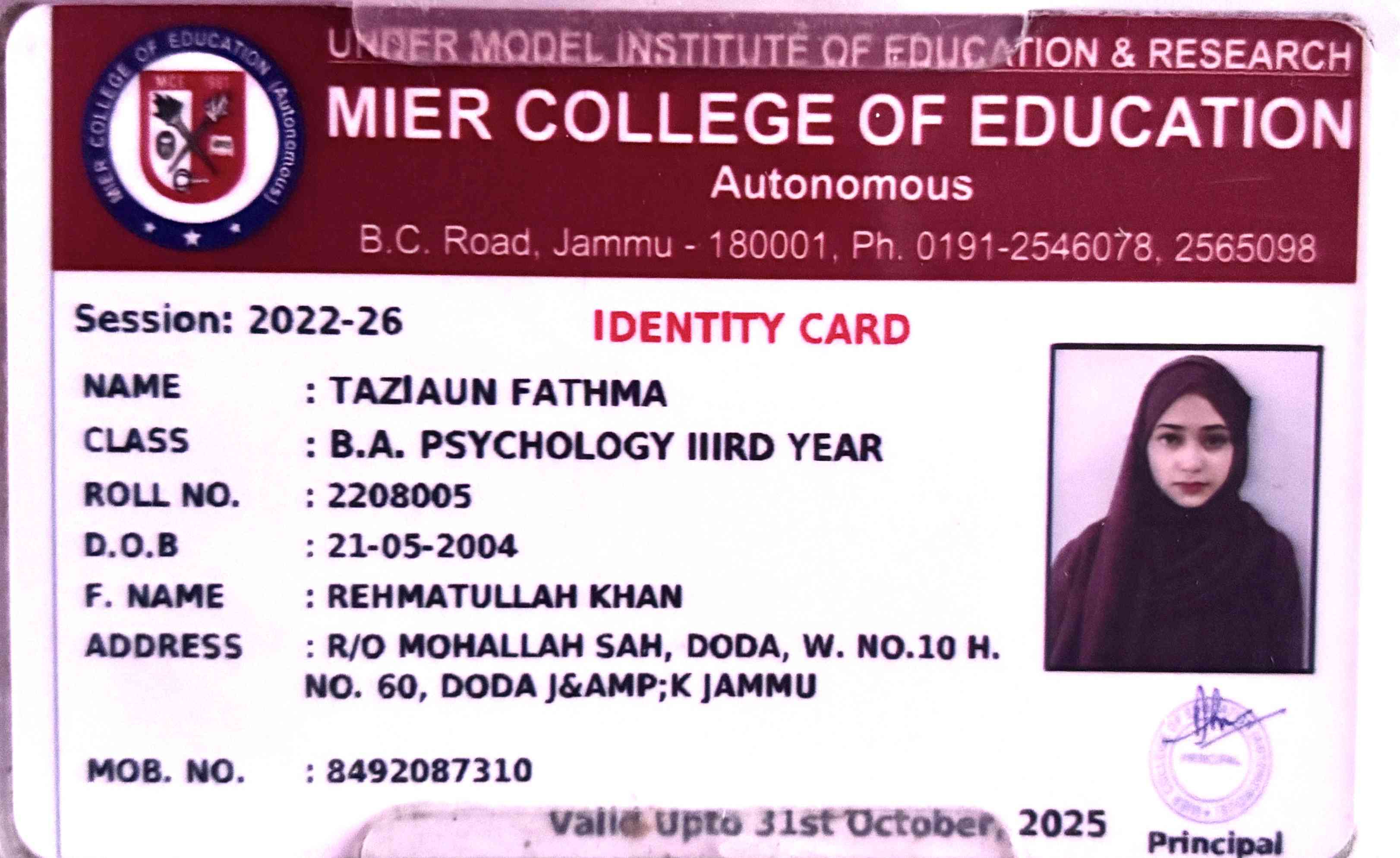 College ID